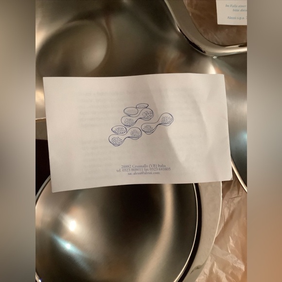 Alessi RA04 Baby boop Design Ron Arad 2000 Stainless Steel Italy 4 Part Bowl‌ - Picture 5 of 12